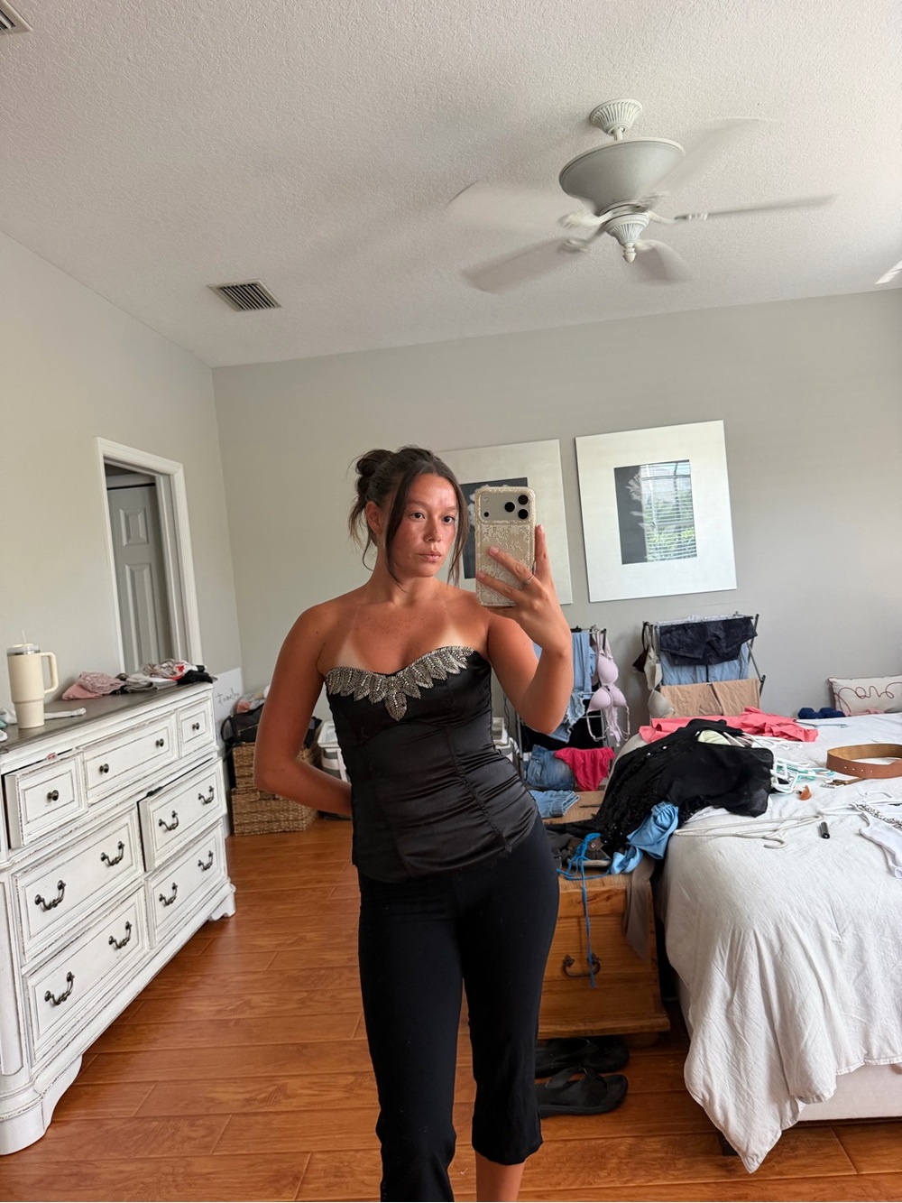 Vintage Charlotte Russe Black Corset Top